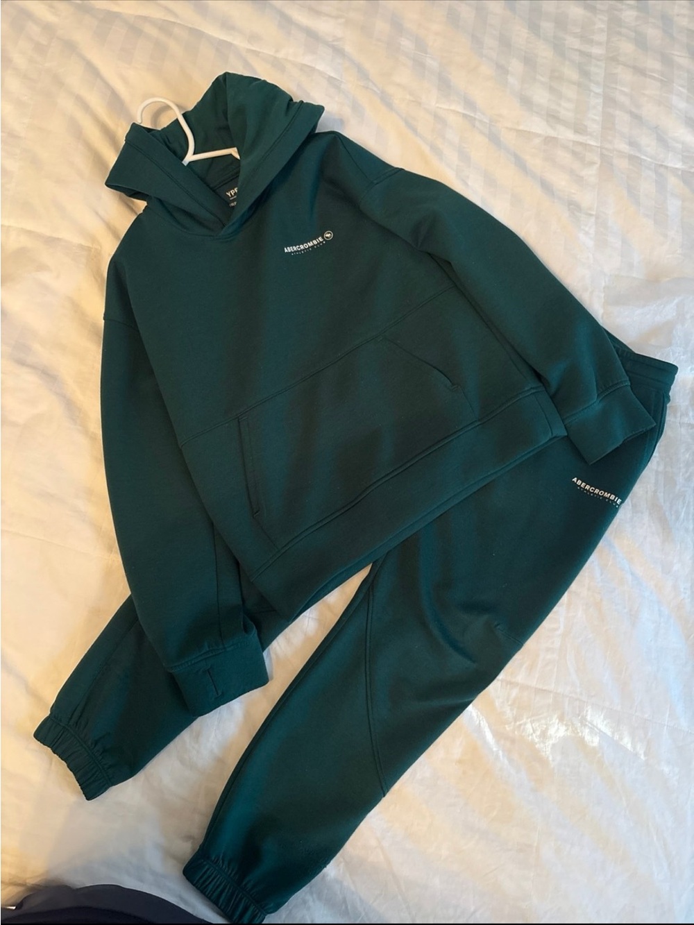 abercrombie kids Teal Green Hoodie & Joggers Set